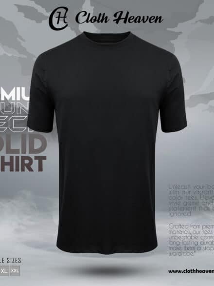 Black color premium T-shirt